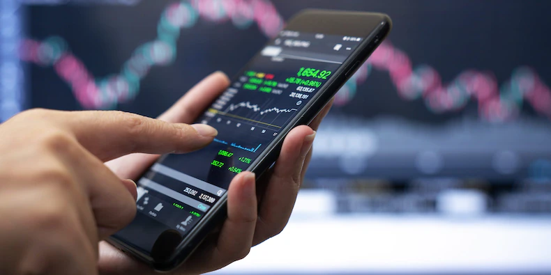 Bitcoin crypto retail trading cell phone